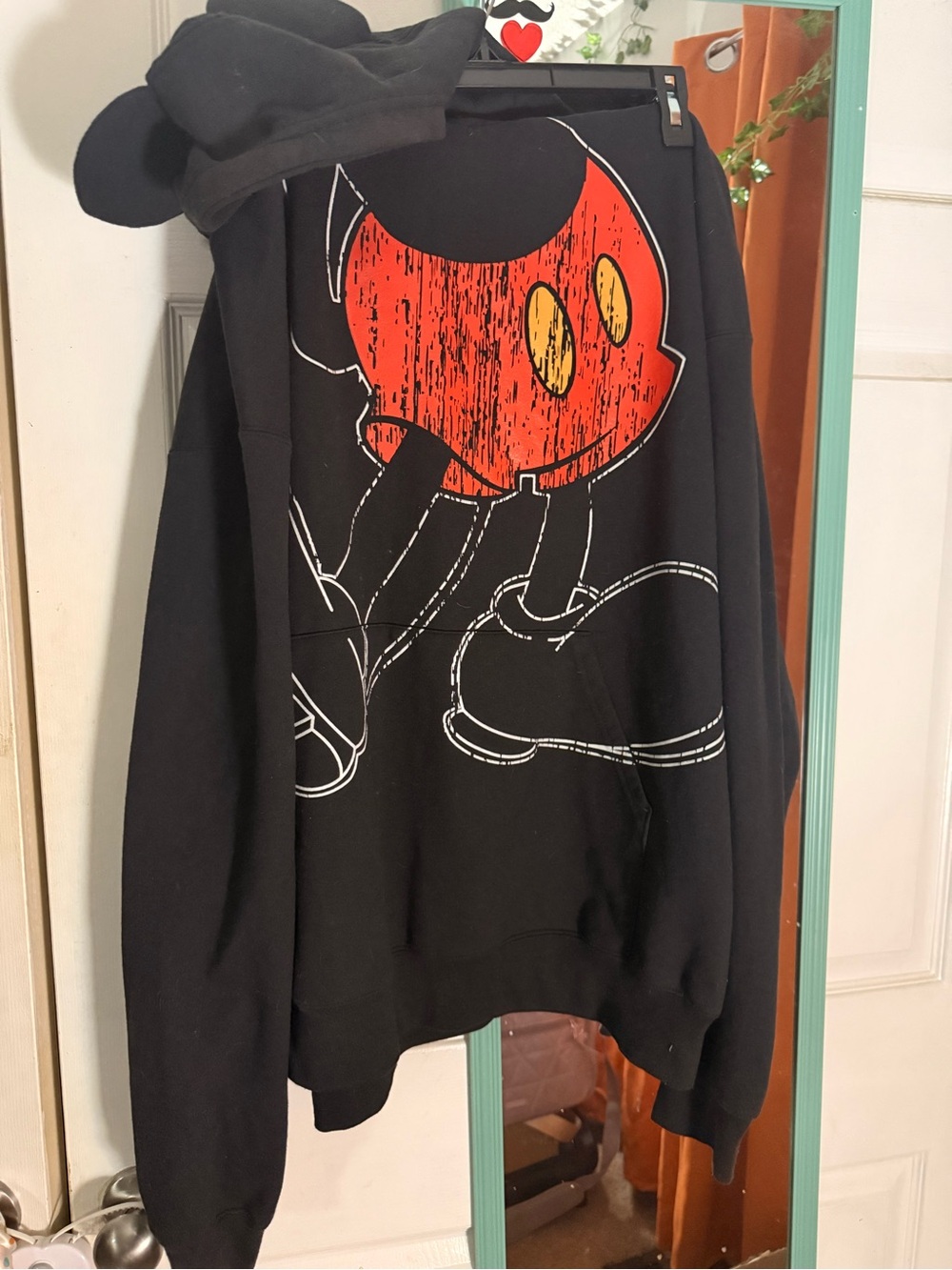 Disney Black Hoodie with Mickey ears